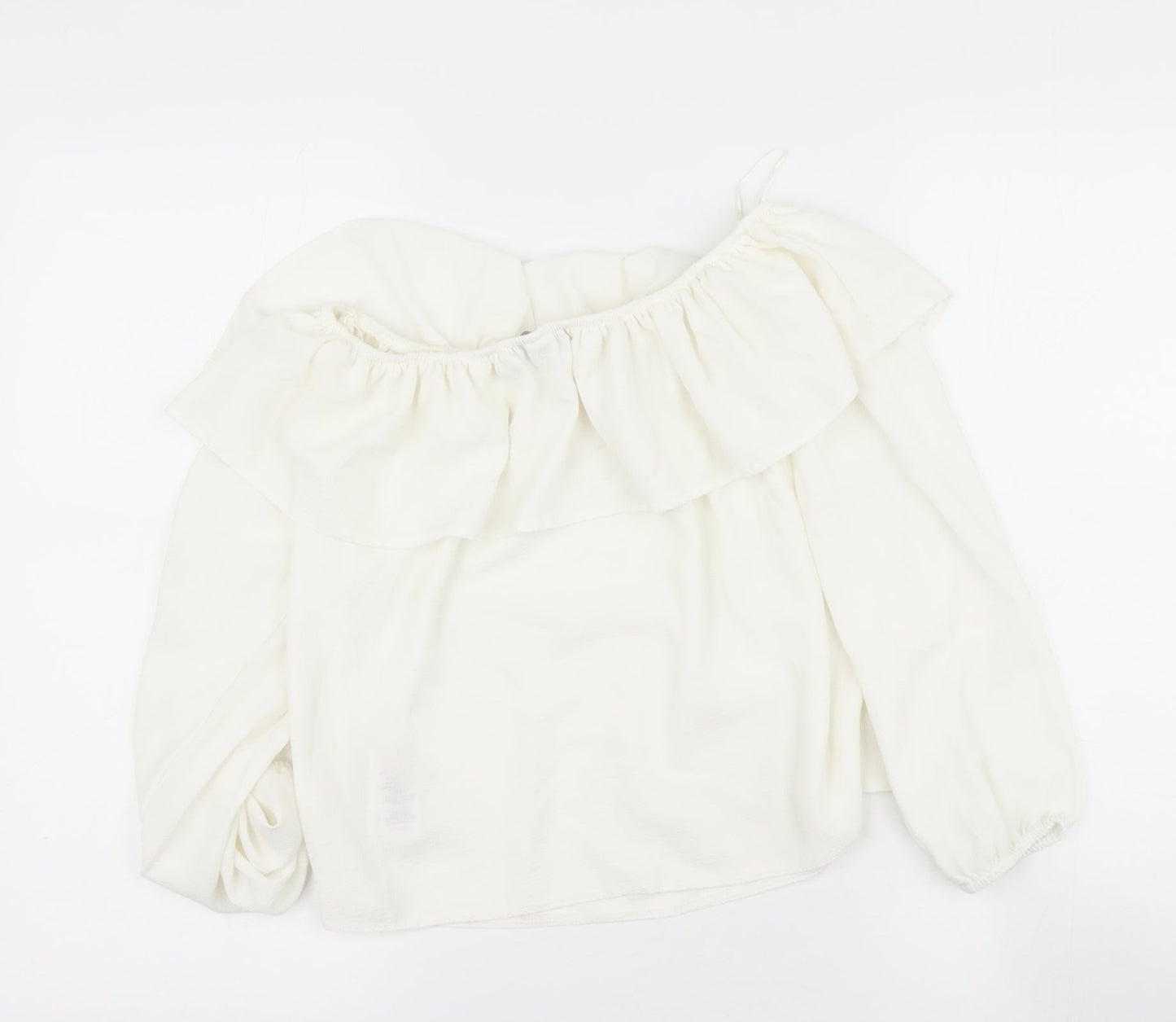 Womens UK Size 10 newlook Beige Basic Blouse