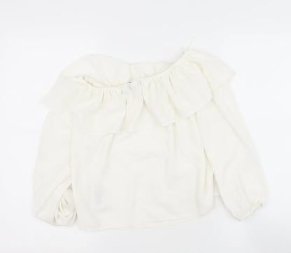 Womens UK Size 10 newlook Beige Basic Blouse