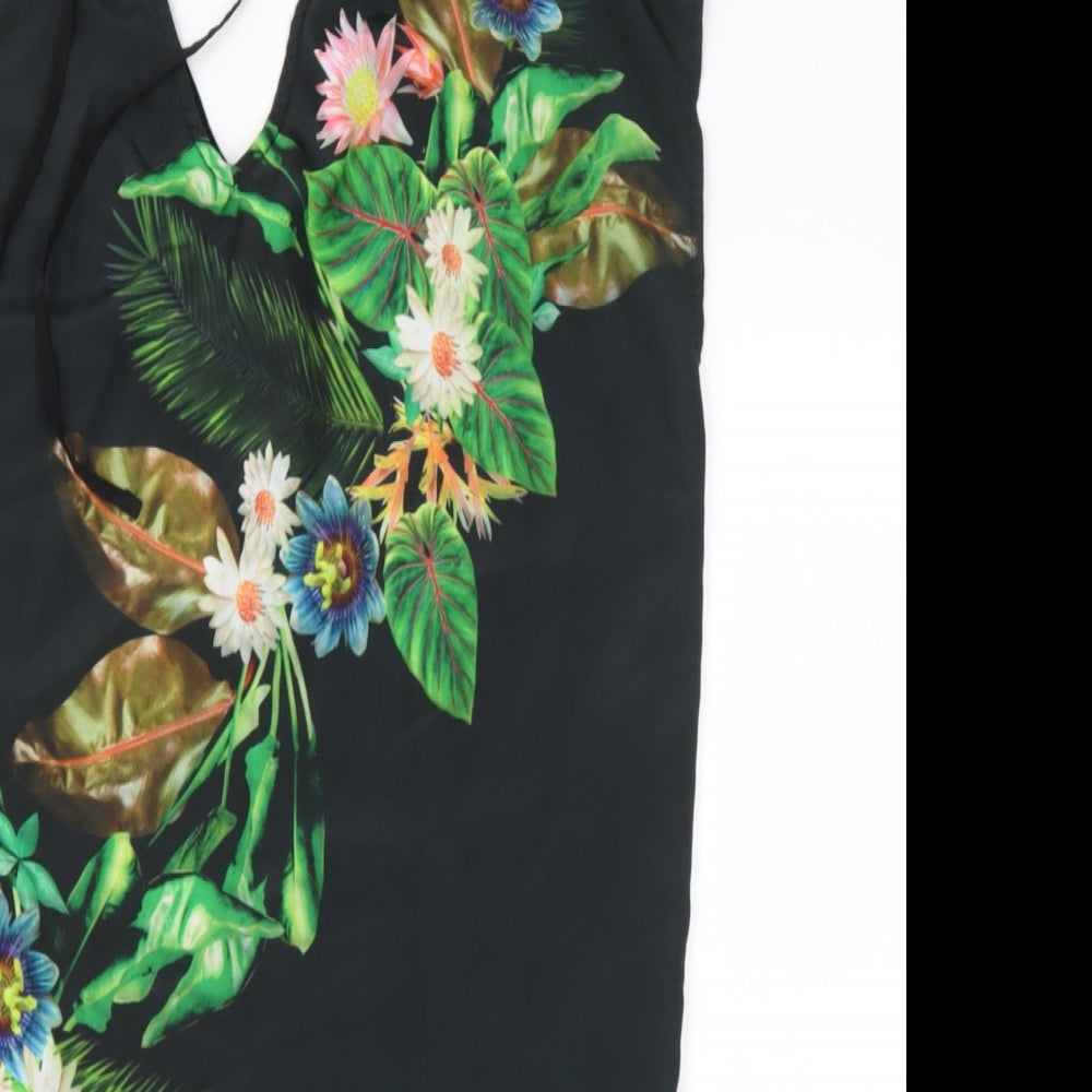 Womens UK Size 8 Warehouse Multicoloured Basic Blouse