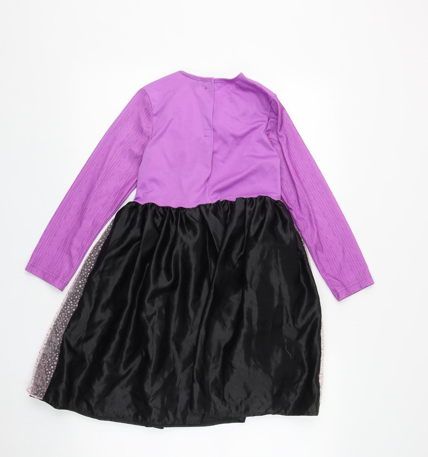 George Girls Multicoloured Geometric Polyester Fit & Flare  Size 7-8 Years  Round Neck  - David Williams Gangsta Granny Costume