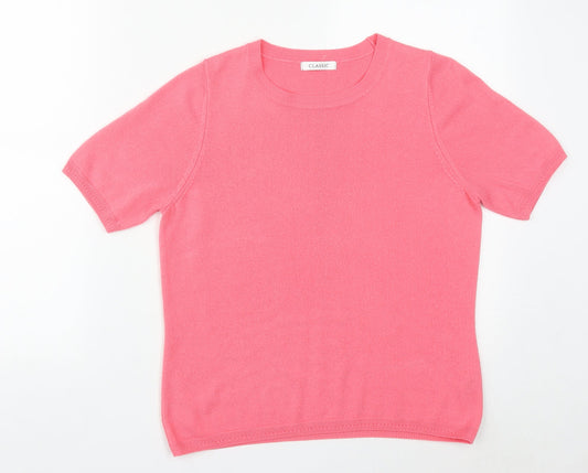 Womens UK Size 12 Marks and Spencer Pink Pullover Jumper