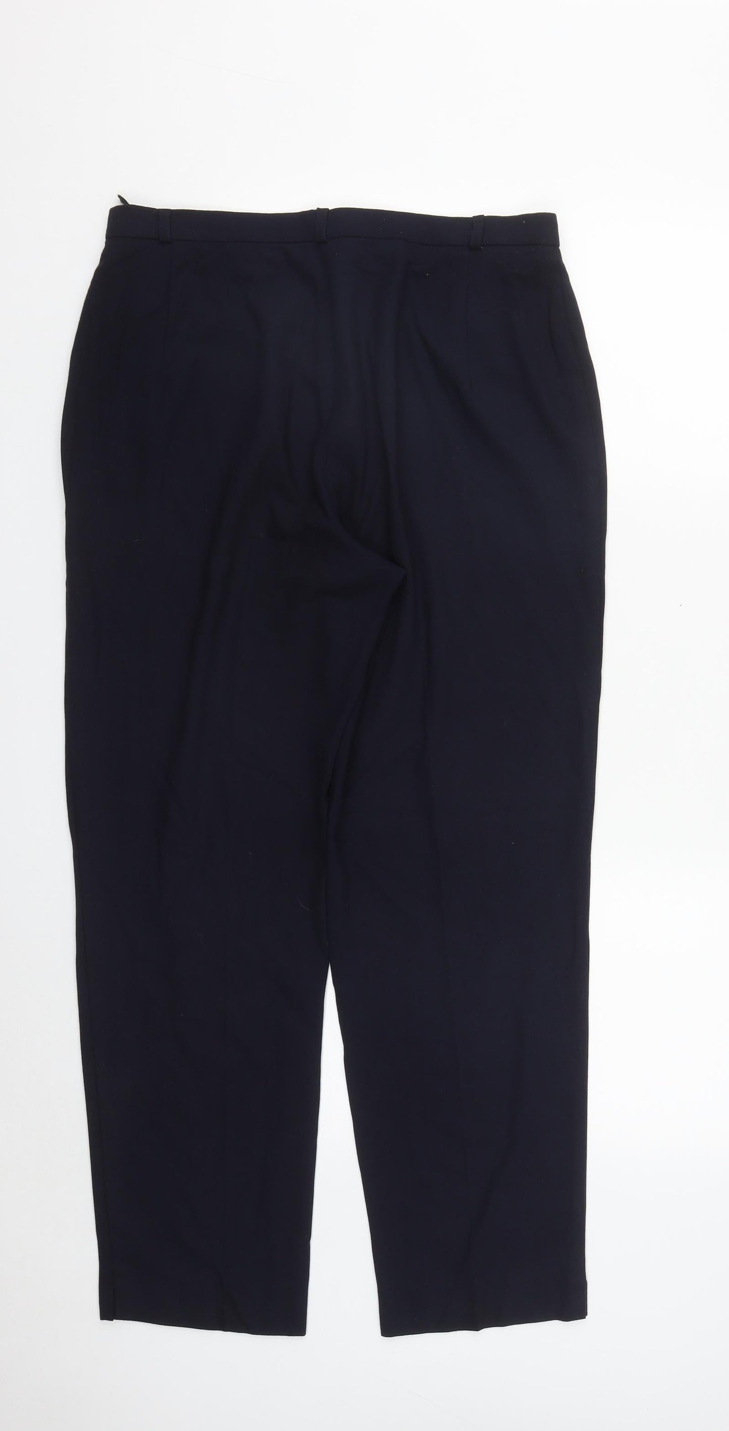 Womens UK Size 14 Marks and Spencer Regular Fit  Blue Trousers
