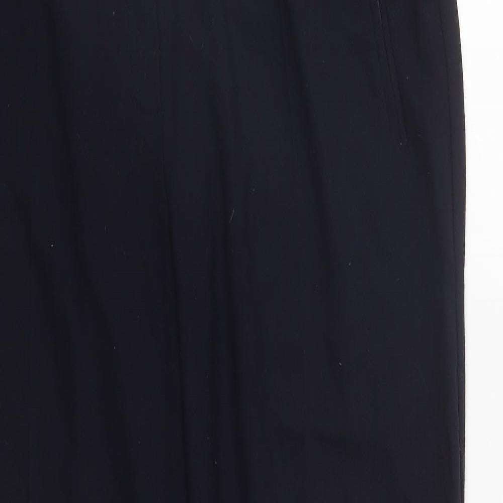Womens UK Size 14 Marks and Spencer Regular Fit  Blue Trousers