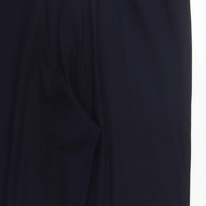 Womens UK Size 14 Marks and Spencer Regular Fit  Blue Trousers