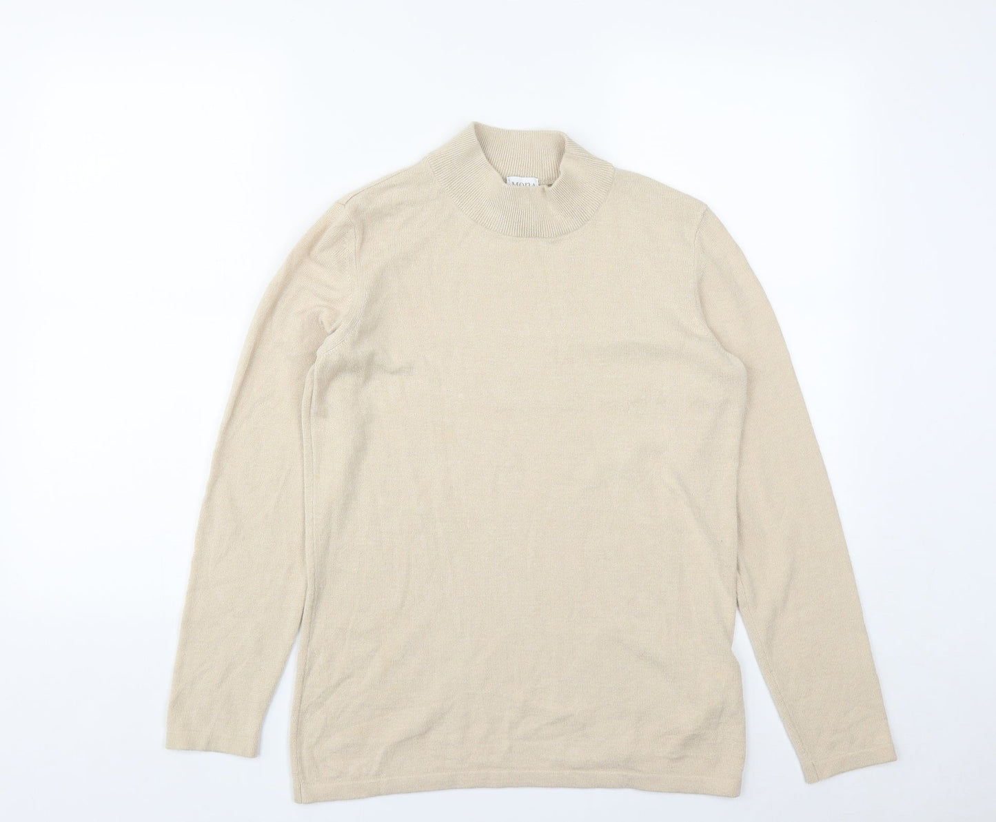 Womens UK Size 12 Mona Beige Pullover Jumper