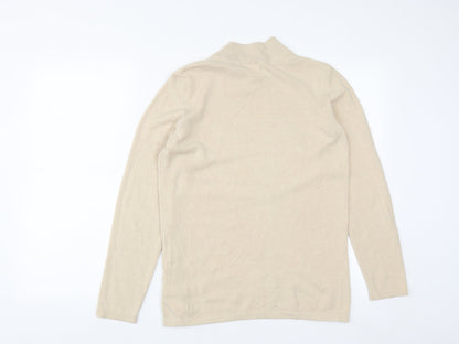 Womens UK Size 12 Mona Beige Pullover Jumper