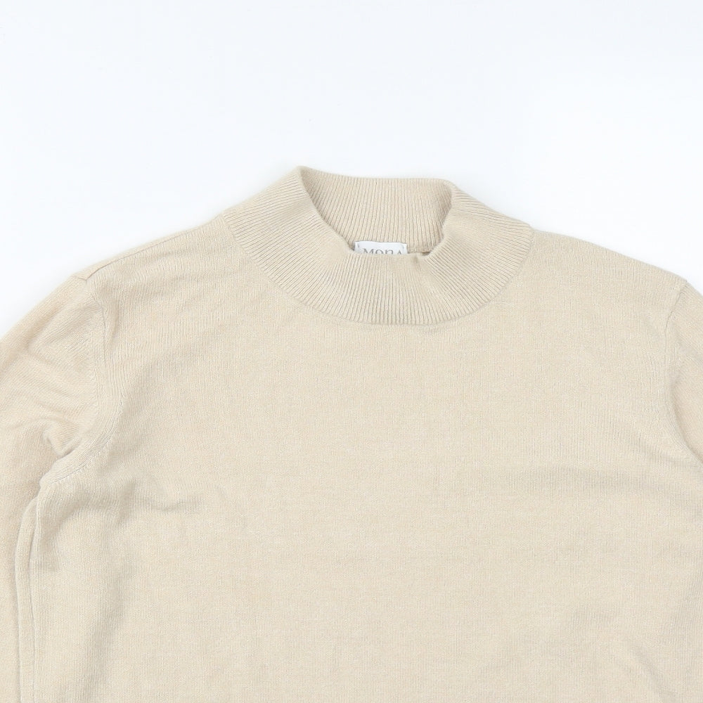 Womens UK Size 12 Mona Beige Pullover Jumper