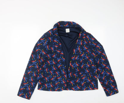 George Womens Black Geometric  Jacket  Size 14