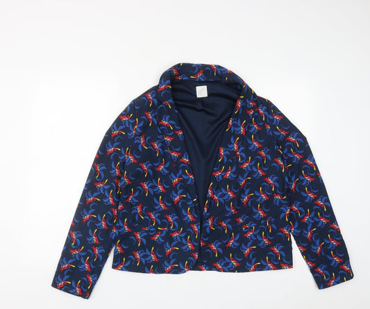 George Womens Black Geometric  Jacket  Size 14