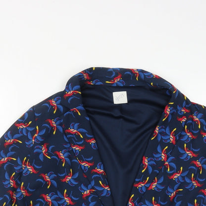 George Womens Black Geometric  Jacket  Size 14