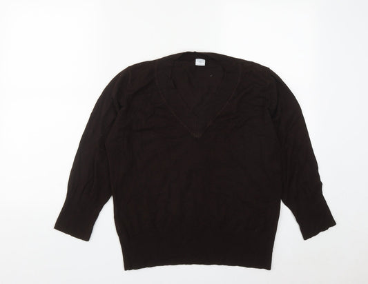 Womens UK Size M New Look Brown Pullover Jumper