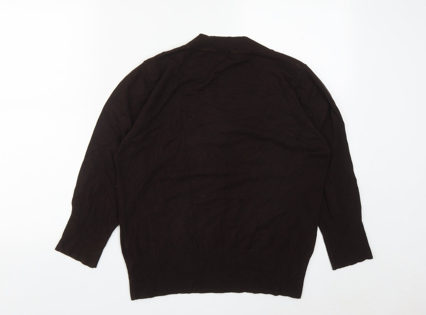 Womens UK Size M New Look Brown Pullover Jumper