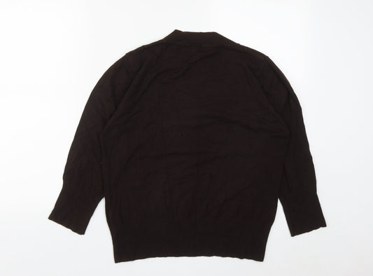 Womens UK Size M New Look Brown Pullover Jumper