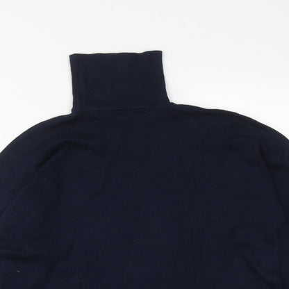 Womens UK Size 8 Preworn Blue Basic T-Shirt