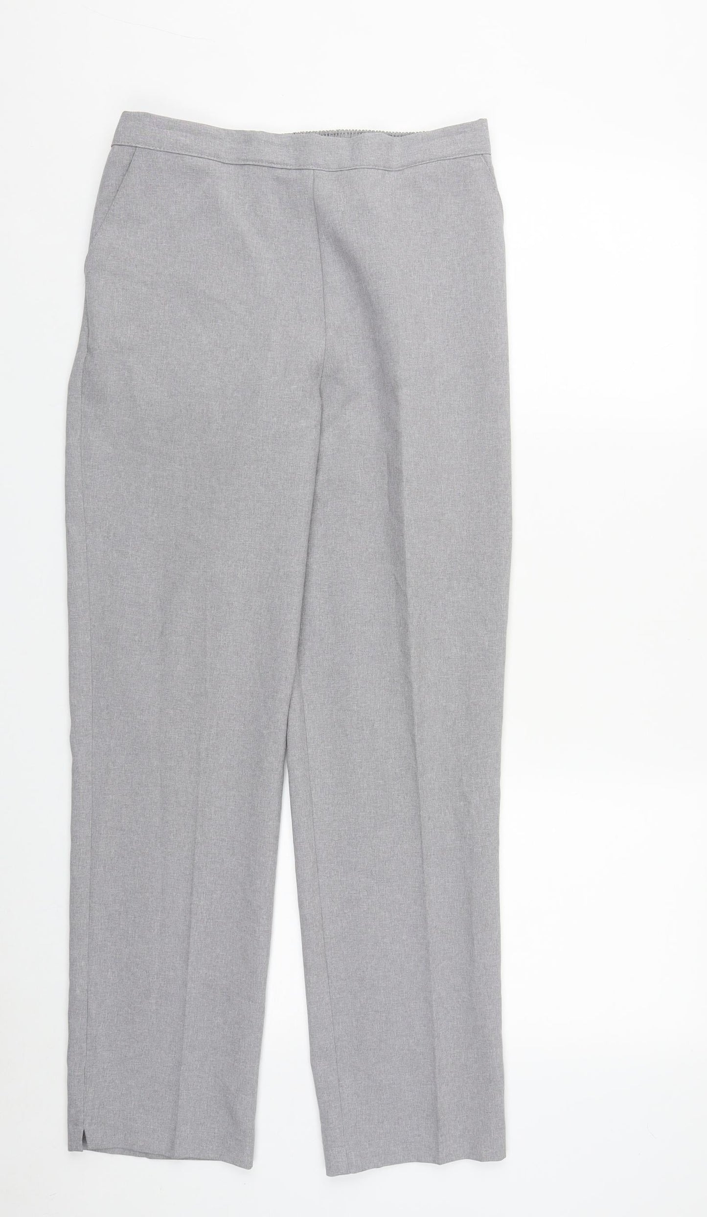 Womens UK Size 12 Preworn Regular Fit  Grey Trousers