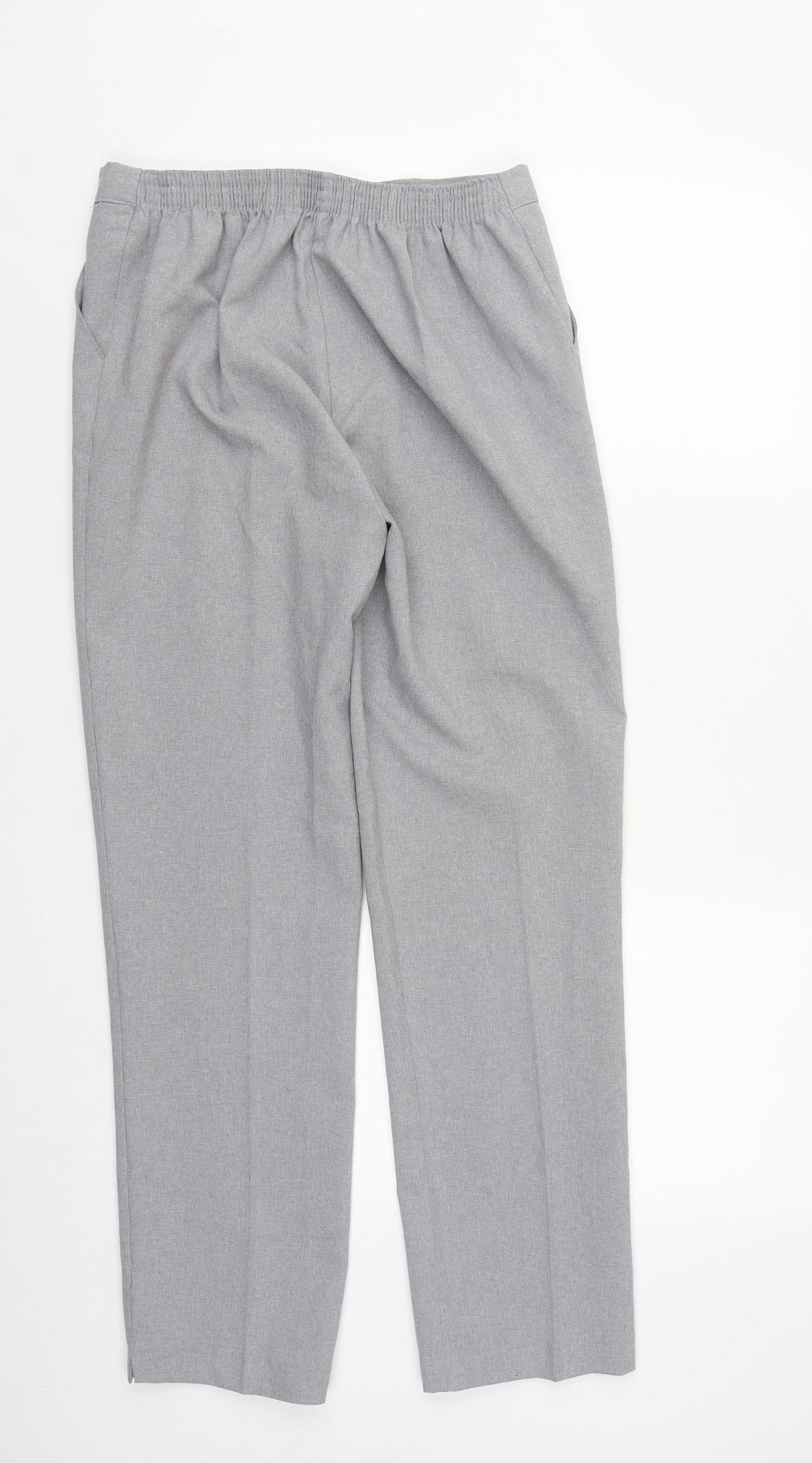 Womens UK Size 12 Preworn Regular Fit  Grey Trousers