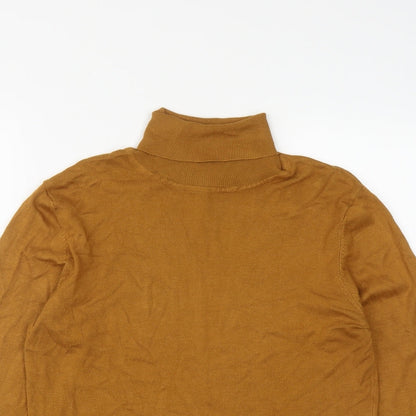 Womens UK Size L ICHI Brown Pullover Jumper