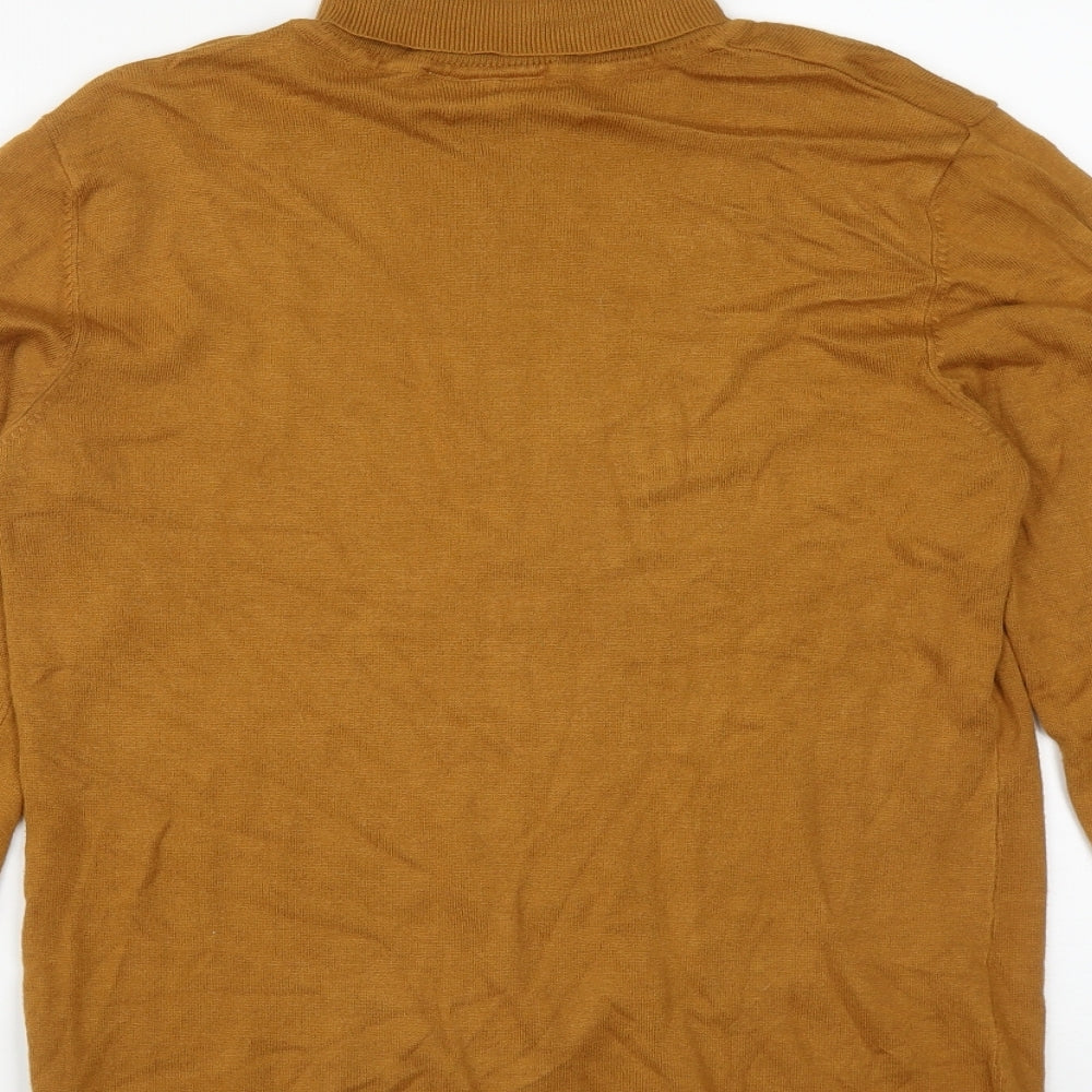 Womens UK Size L ICHI Brown Pullover Jumper