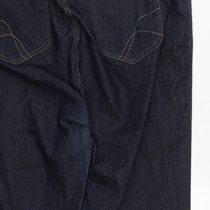 Monsoon Womens Blue  Cotton Cropped Jeans Size 40 in L21 in Regular Zip