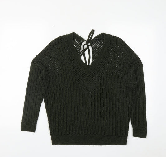 Womens UK Size 6 River Island Green Pullover Jumper