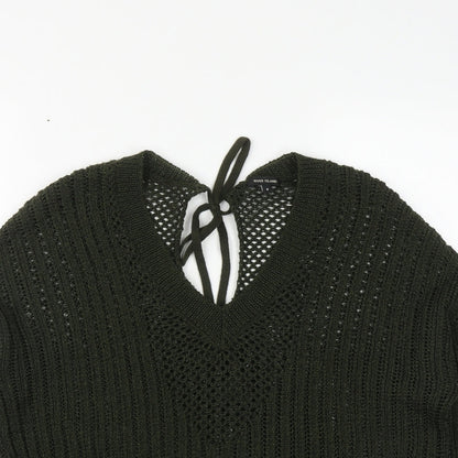 Womens UK Size 6 River Island Green Pullover Jumper