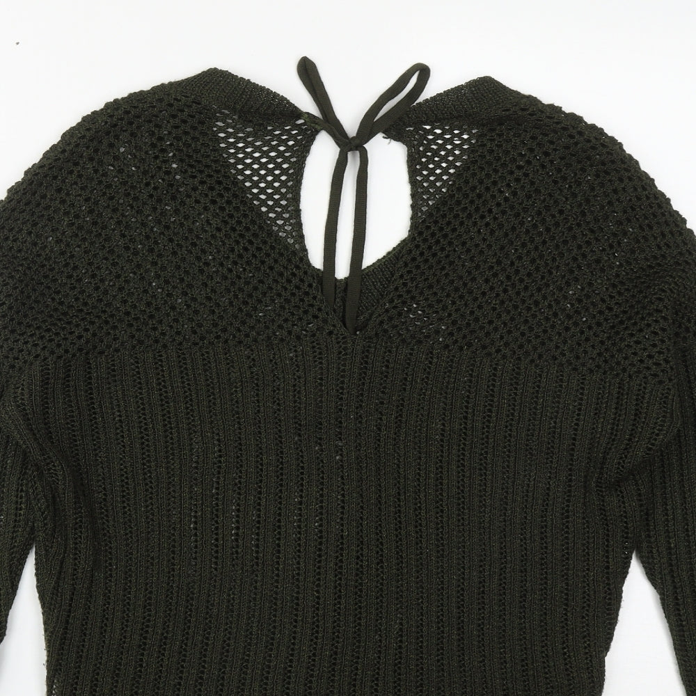 Womens UK Size 6 River Island Green Pullover Jumper