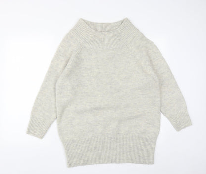 Womens UK Size S New Look Grey Pullover Jumper