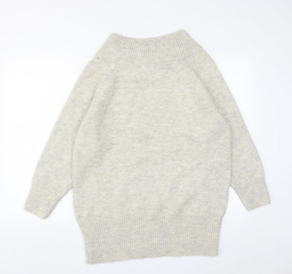 Womens UK Size S New Look Grey Pullover Jumper