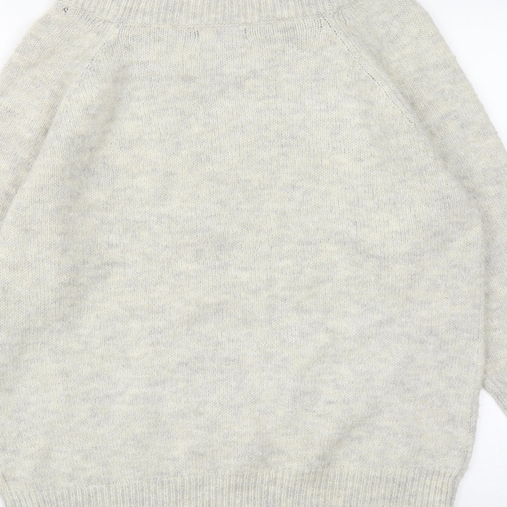 Womens UK Size S New Look Grey Pullover Jumper