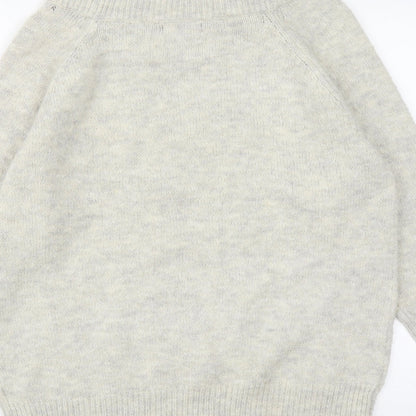 Womens UK Size S New Look Grey Pullover Jumper
