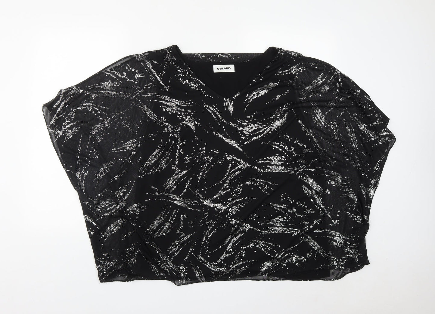 Womens UK Size 20 Gerard Black Basic Blouse