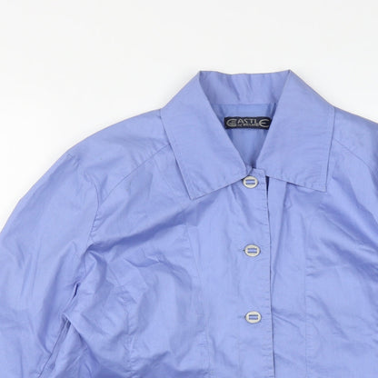 Castle of Ireland Womens Blue   Jacket  Size 14  Button