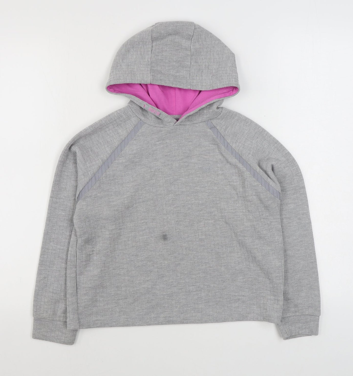 Primark Girls Grey  Cotton Pullover Hoodie Size 10-11 Years  Pullover