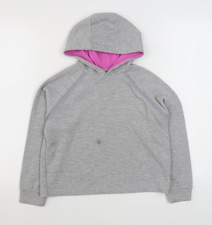 Primark Girls Grey  Cotton Pullover Hoodie Size 10-11 Years  Pullover