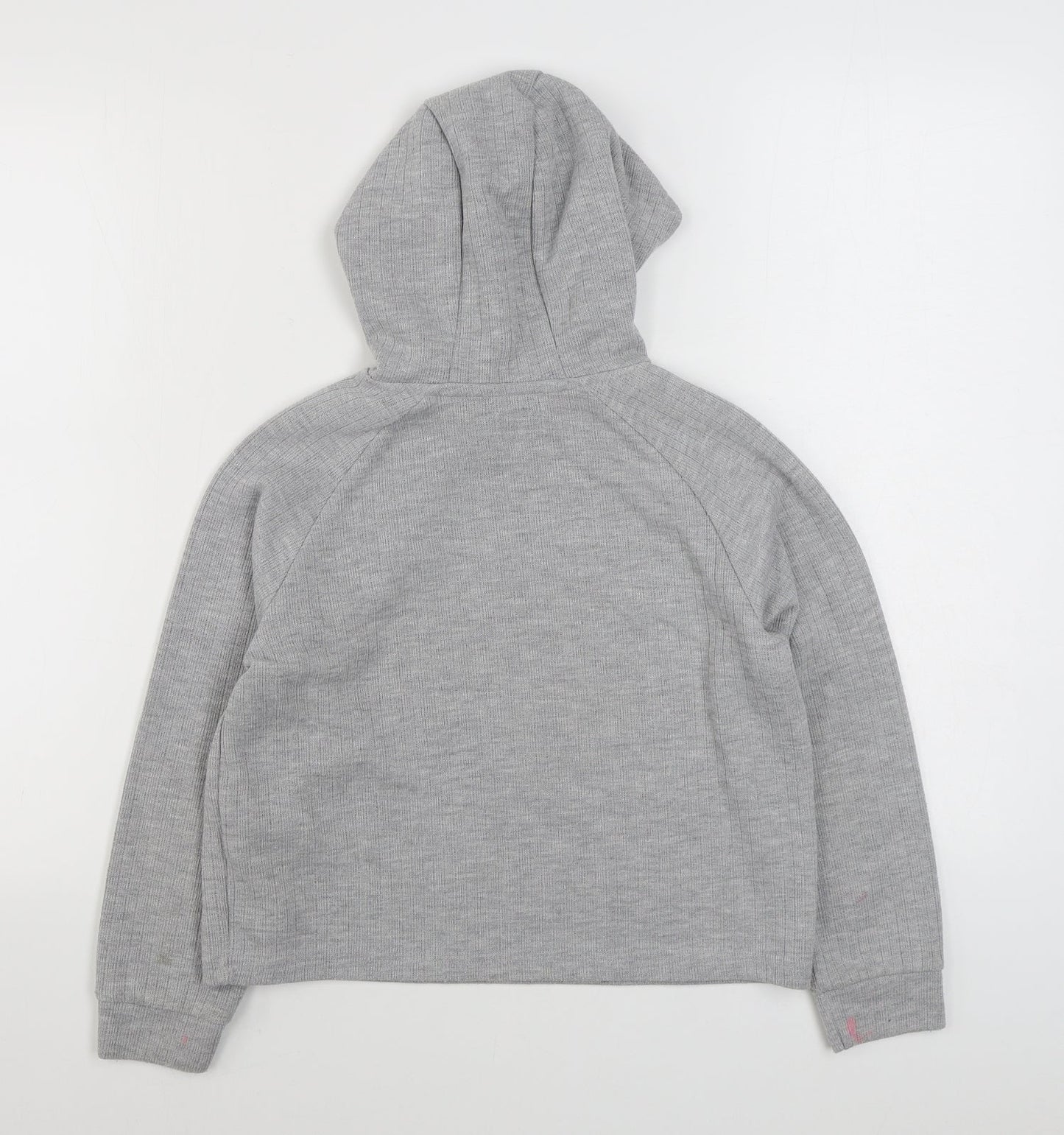 Primark Girls Grey  Cotton Pullover Hoodie Size 10-11 Years  Pullover