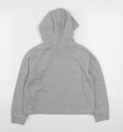 Primark Girls Grey  Cotton Pullover Hoodie Size 10-11 Years  Pullover