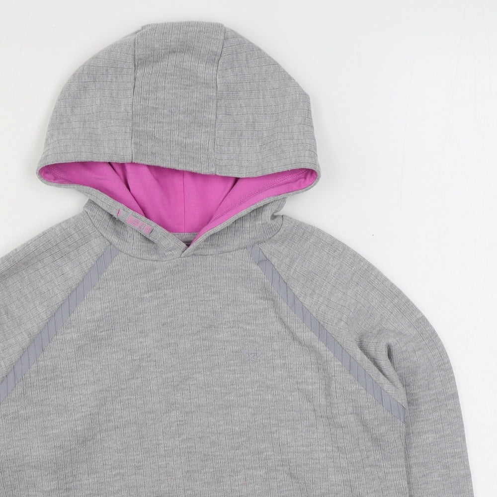 Primark Girls Grey  Cotton Pullover Hoodie Size 10-11 Years  Pullover