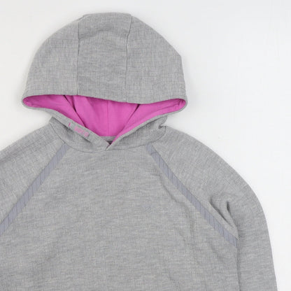 Primark Girls Grey  Cotton Pullover Hoodie Size 10-11 Years  Pullover