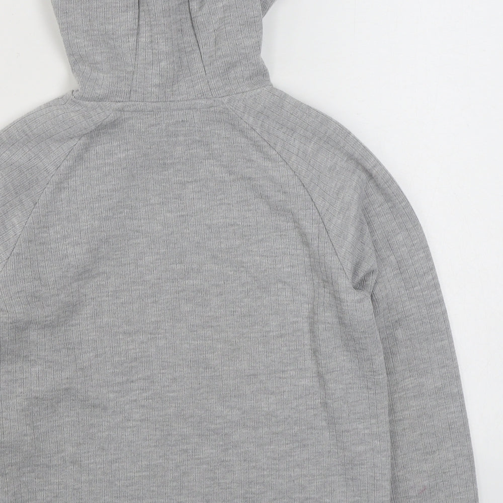 Primark Girls Grey  Cotton Pullover Hoodie Size 10-11 Years  Pullover