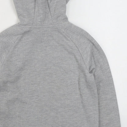 Primark Girls Grey  Cotton Pullover Hoodie Size 10-11 Years  Pullover