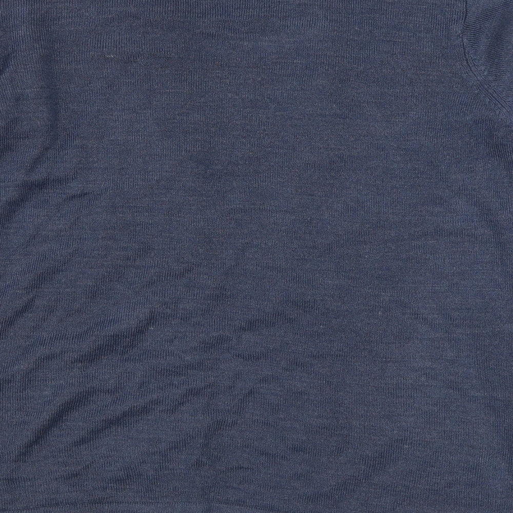 Womens UK Size S EWM Blue Pullover Jumper