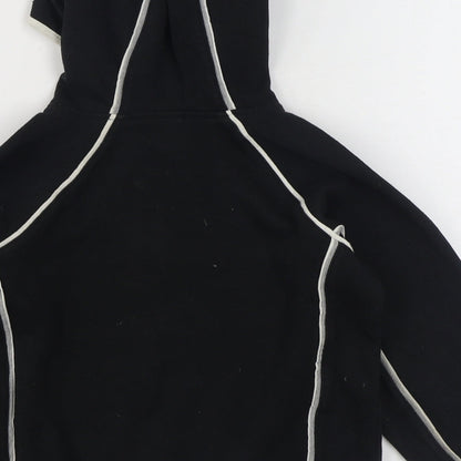 Protonic Boys Black  Cotton Pullover Hoodie Size 7-8 Years  Pullover