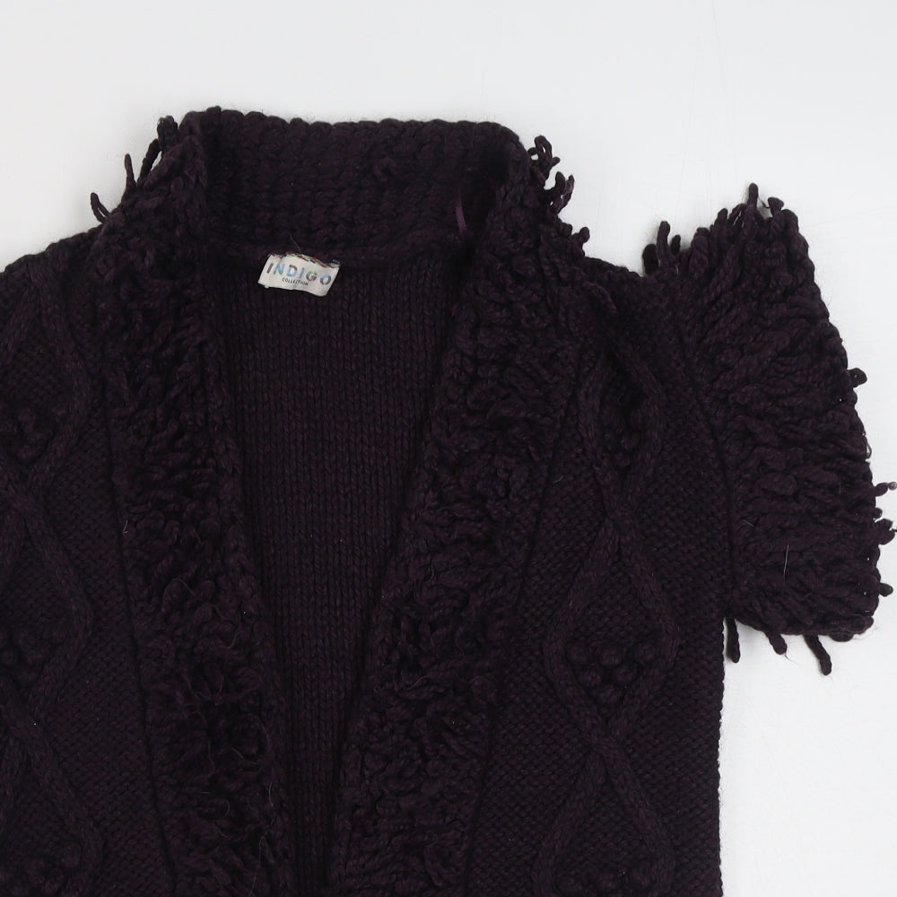Womens UK Size S Marks and Spencer Purple Cardigan Jumper