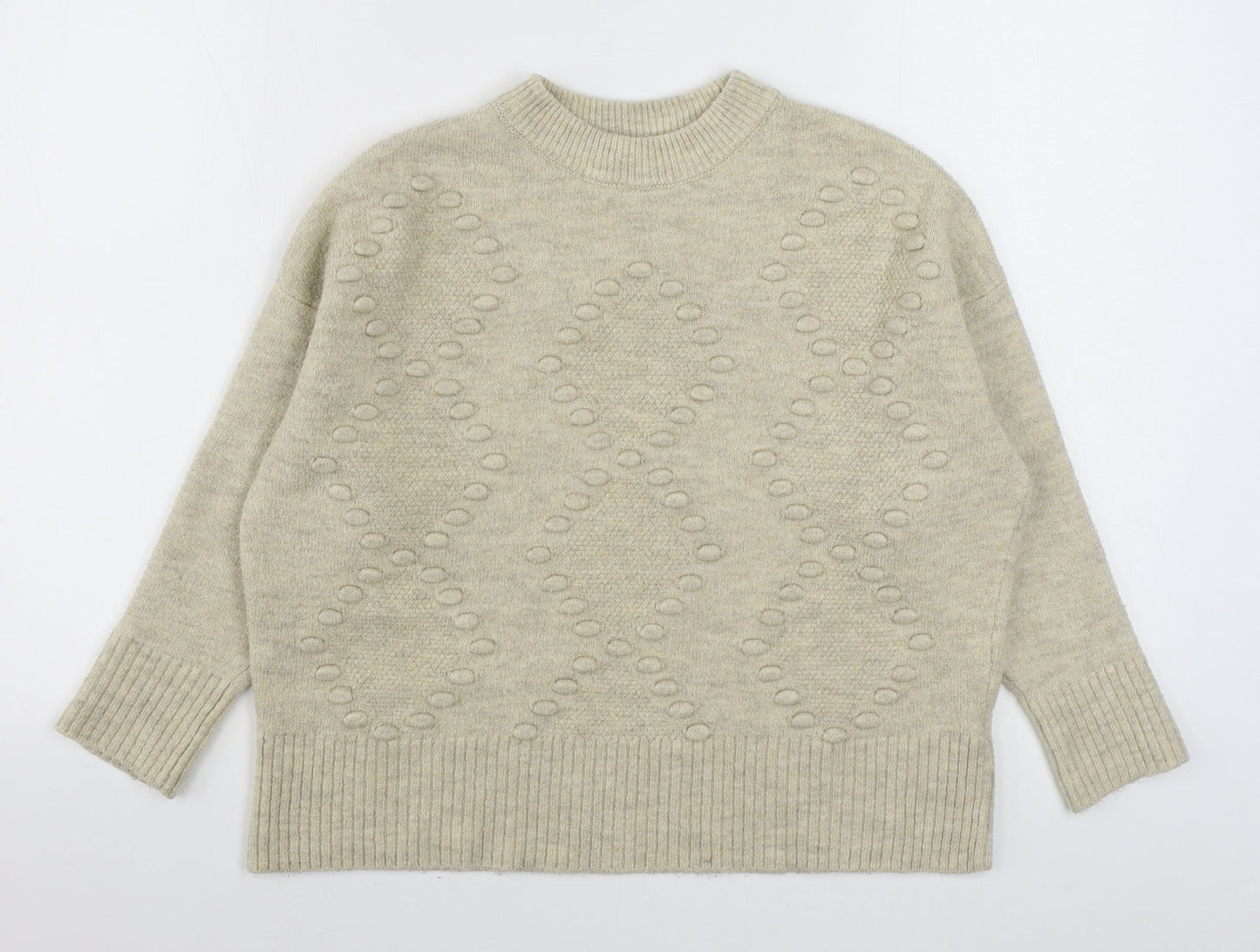 Womens UK Size S New Look Beige Pullover Jumper