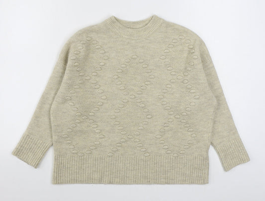 Womens UK Size S New Look Beige Pullover Jumper