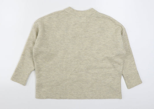 Womens UK Size S New Look Beige Pullover Jumper