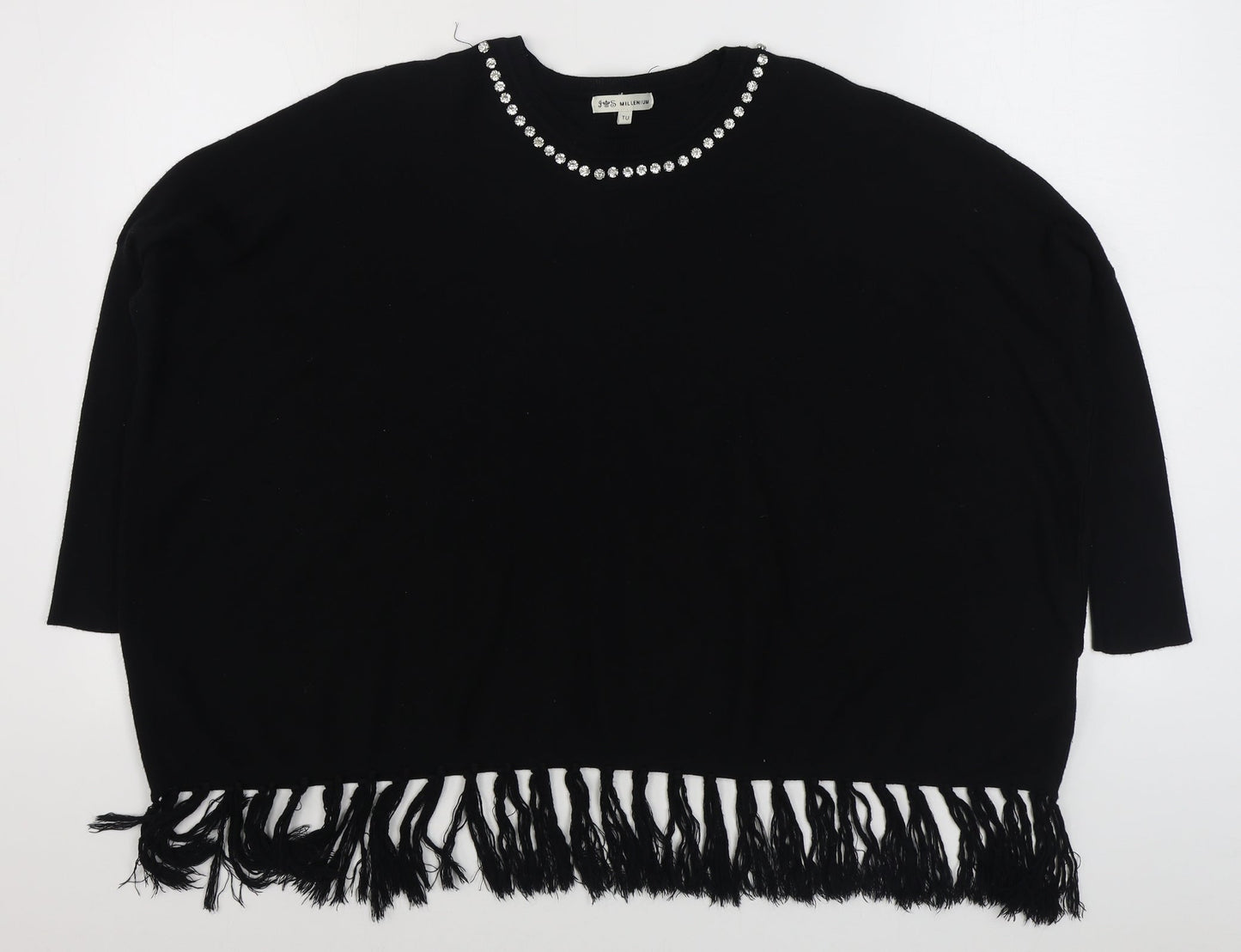 Womens UK Size M Millenium Black Pullover Jumper