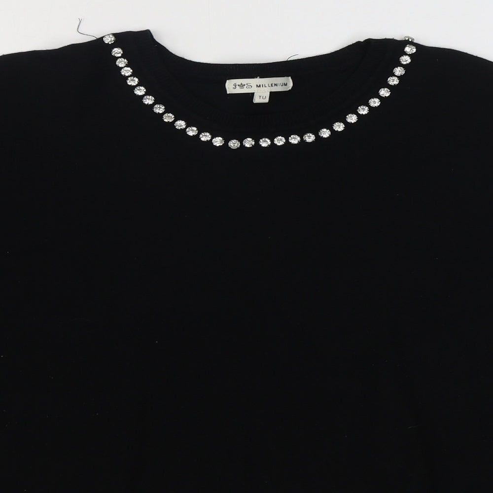 Womens UK Size M Millenium Black Pullover Jumper