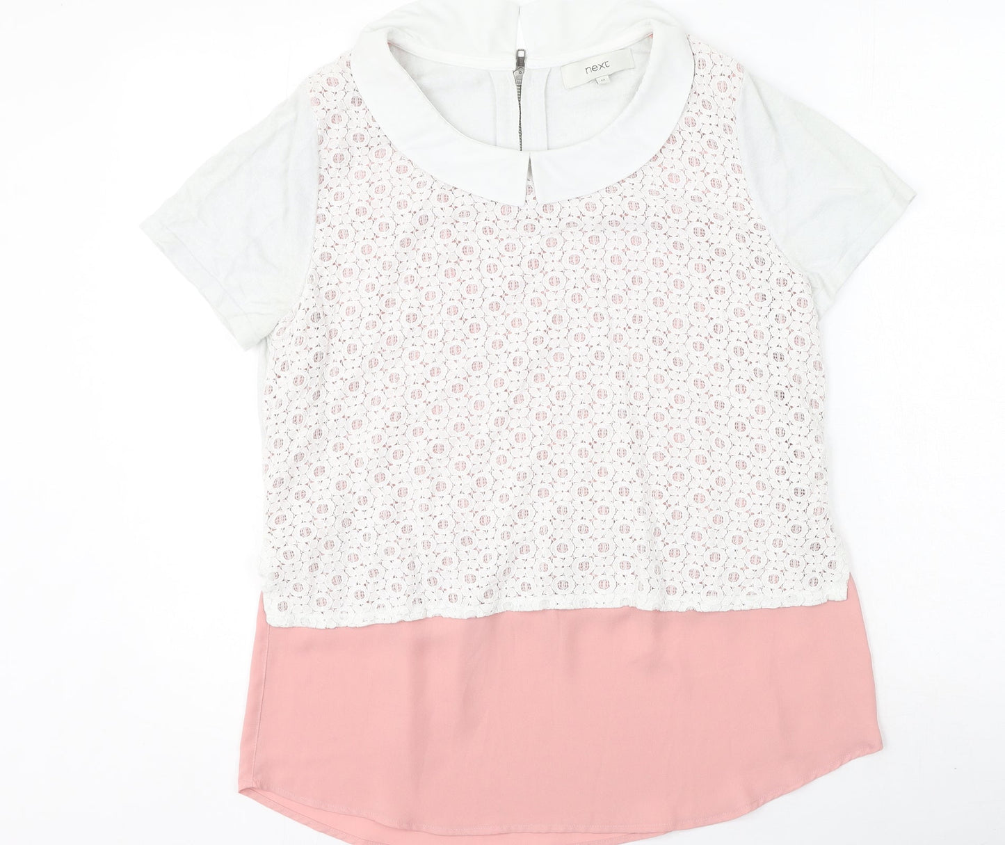 Womens UK Size 12 NEXT Multicoloured Basic Blouse