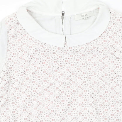 Womens UK Size 12 NEXT Multicoloured Basic Blouse